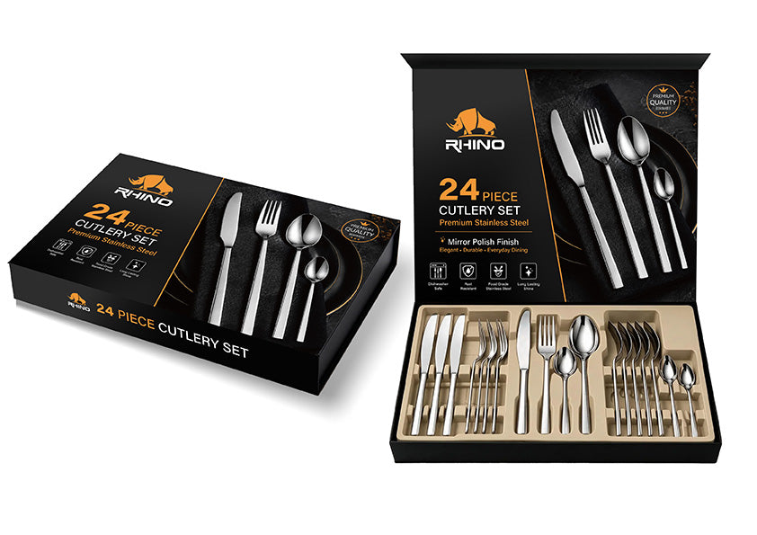 24 Piece Cutlery Set - Premium Stainless Steel